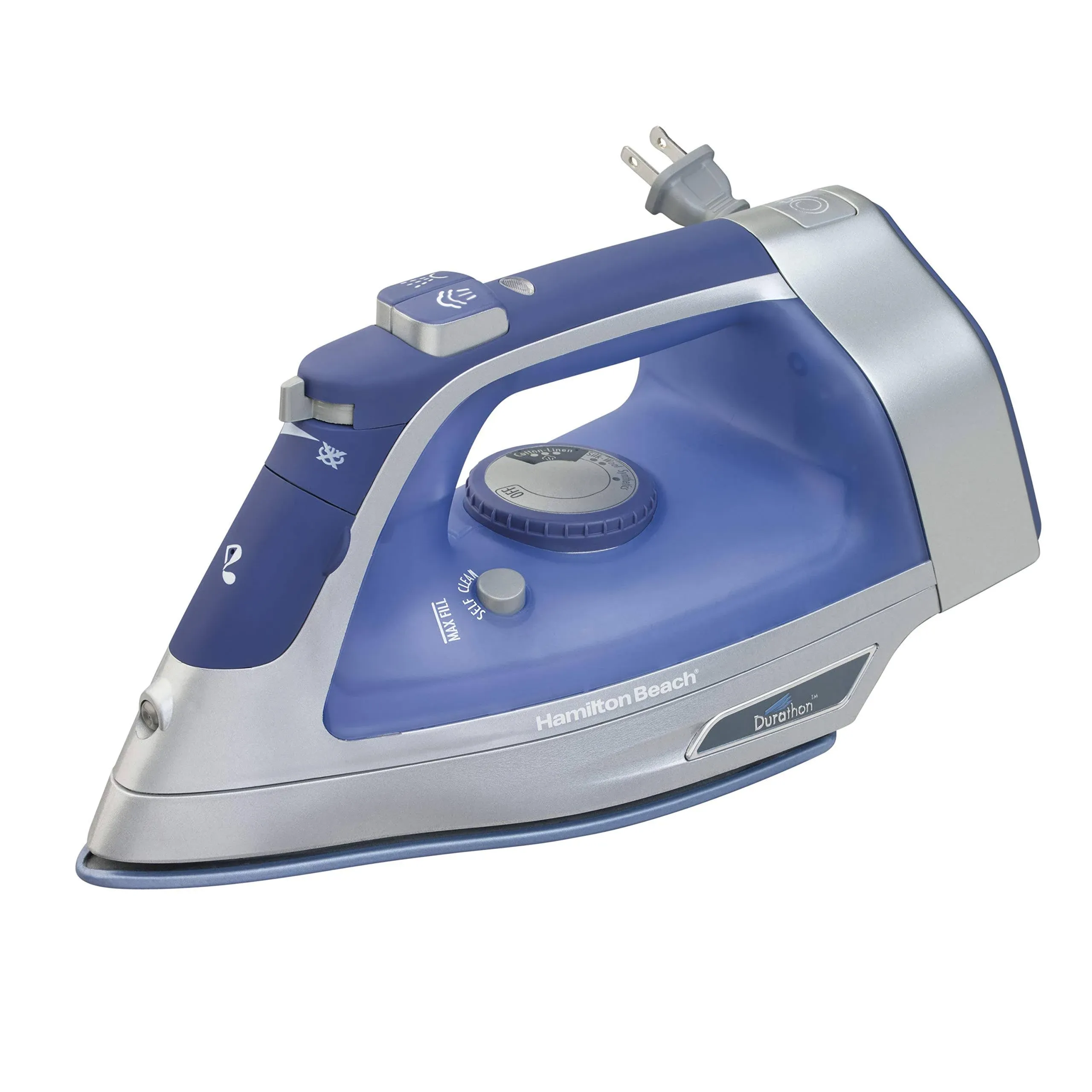 Steam Iron &amp; Vertical Steamer for Clothes with Scratch-Resist<wbr/>ant Durathon