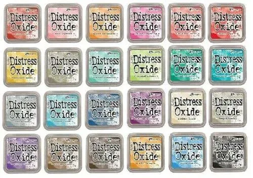 Tim Houltz Ranger Distress Oxide Ink Bundle 4 Pack Pads 3&#034; x 3&#034; Assorted