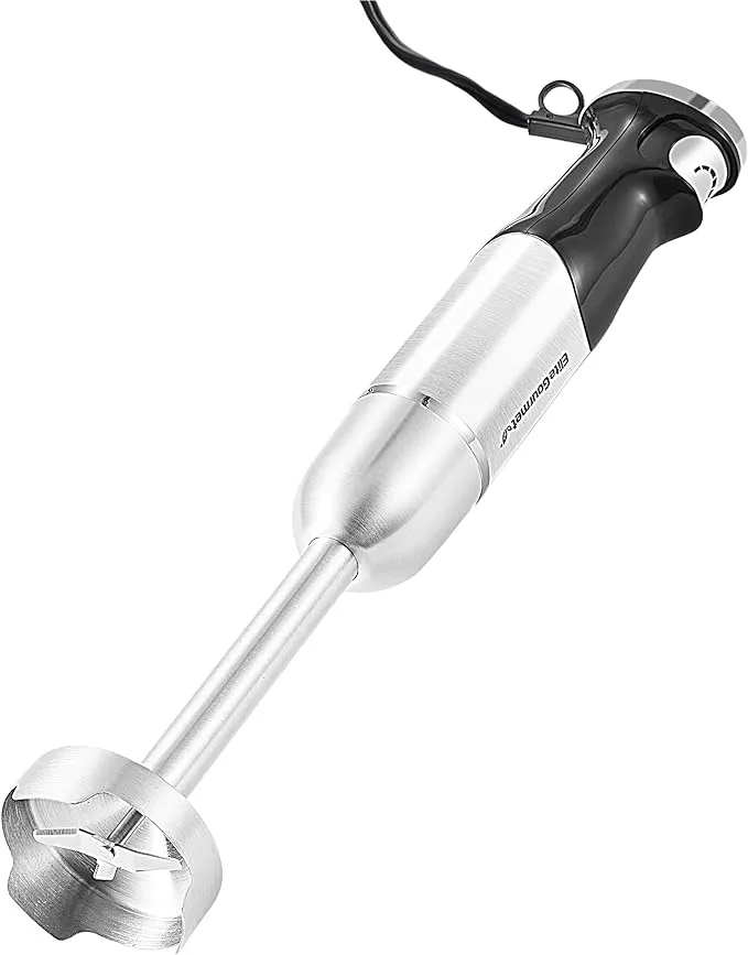 Elite Gourmet Variable Step-less Speed Immersion Hand Blender EHB1062