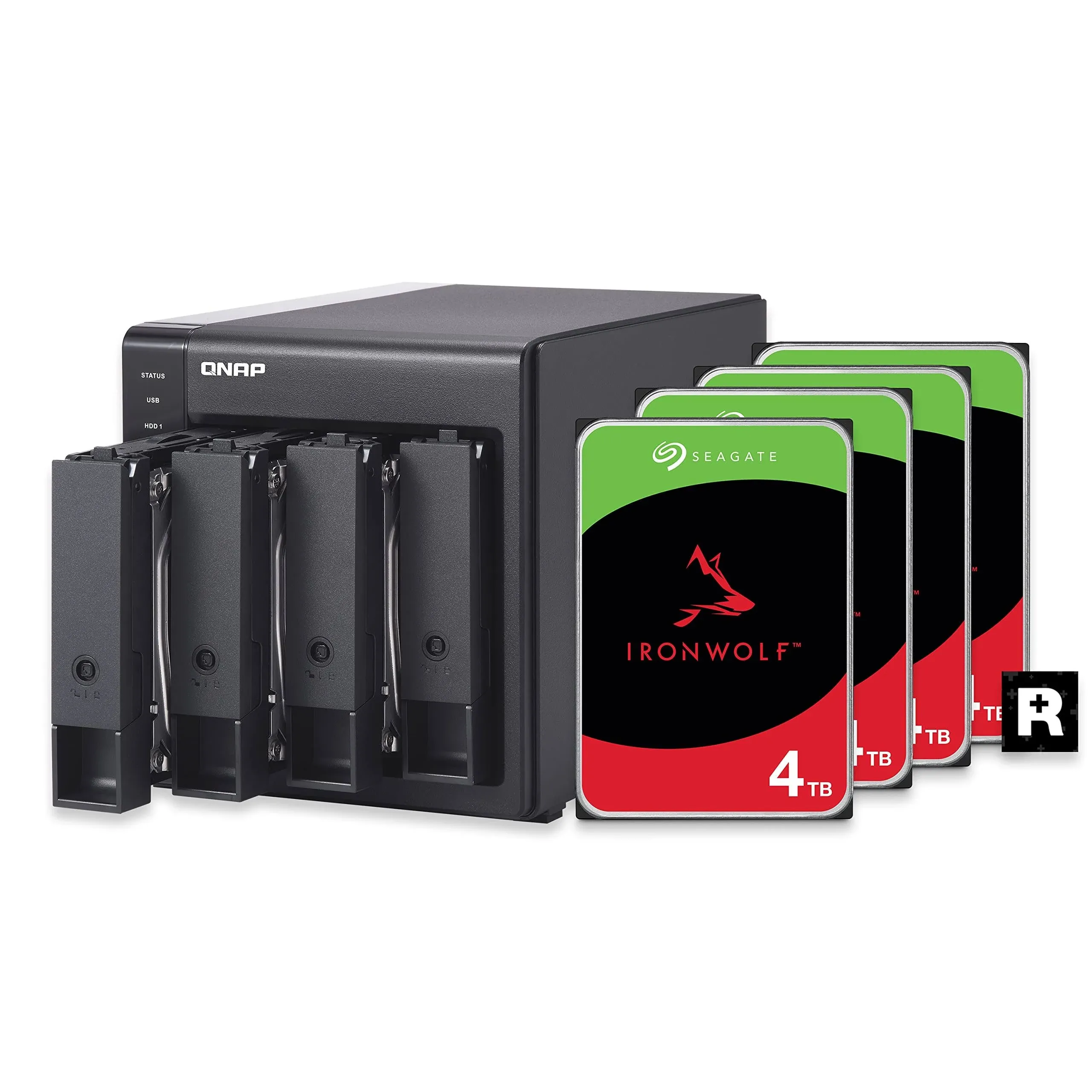 QNAP 4 Bay Das with 12TB Storage Capacity