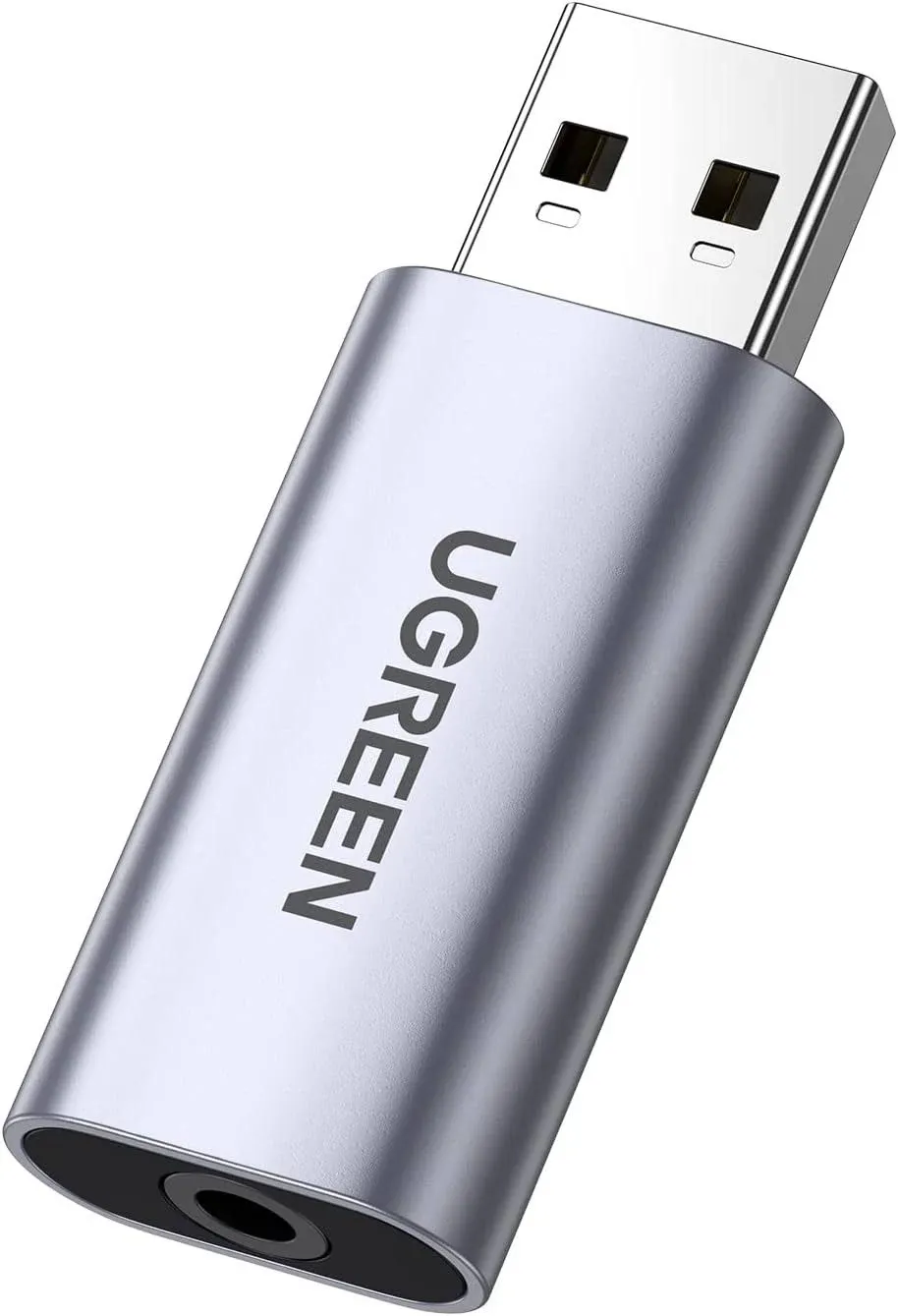 Adapter USB 2.0 On 3.5mm Converts To 3.5mm Compatible With Smartphone