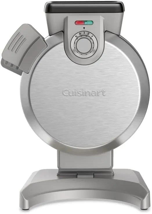 Cuisinart Mini Belgian Waffle Maker, Vertical Mini Waffle Iron, Silver, WAF-V100P1