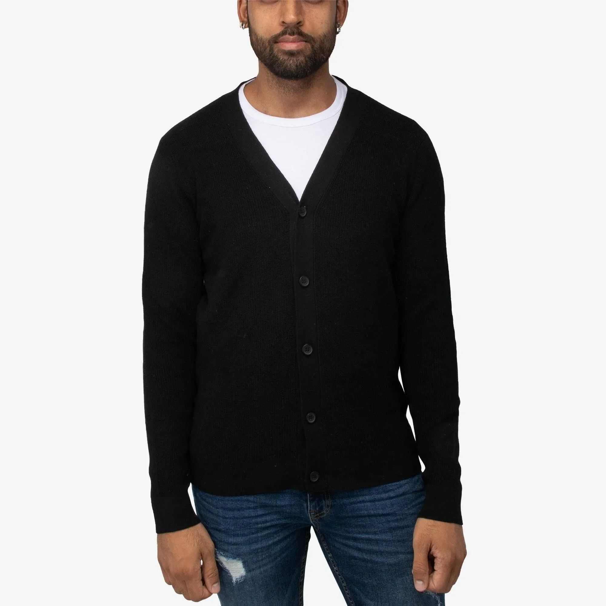 X RAY Men's Cotton Cardigan Sweater