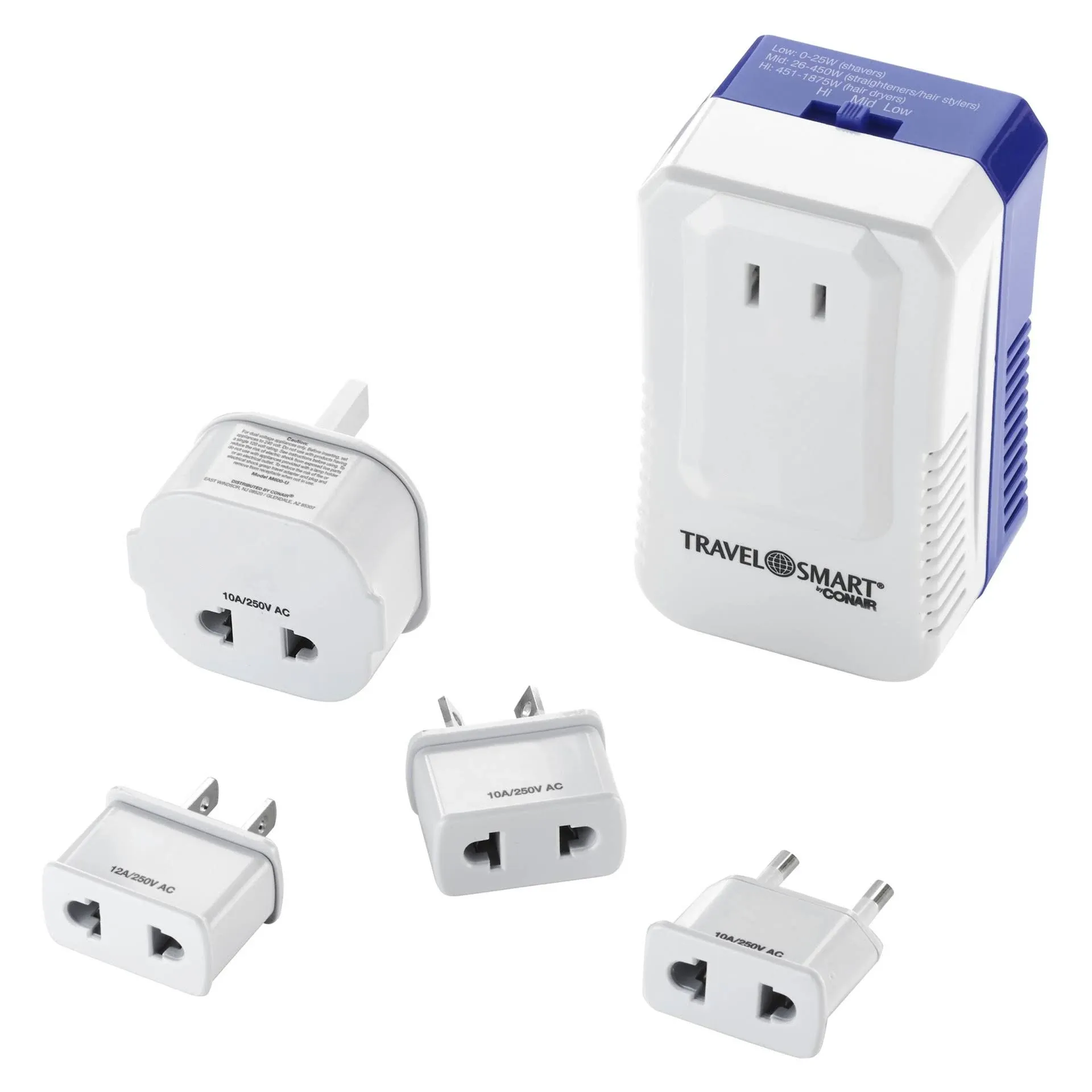 OPEN BOX Travel Smart Conair Ts705cr12 Convert-it-all Powr Converter Adapter Set