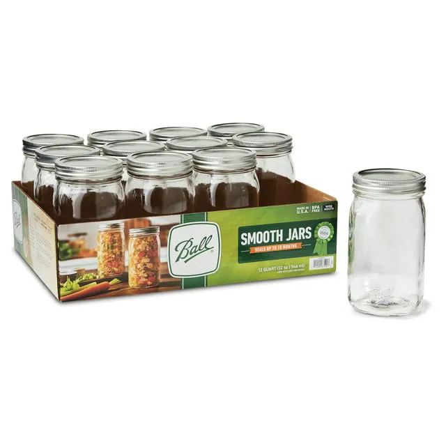 1 qt. Wide Mouth Jars, 12 ct.