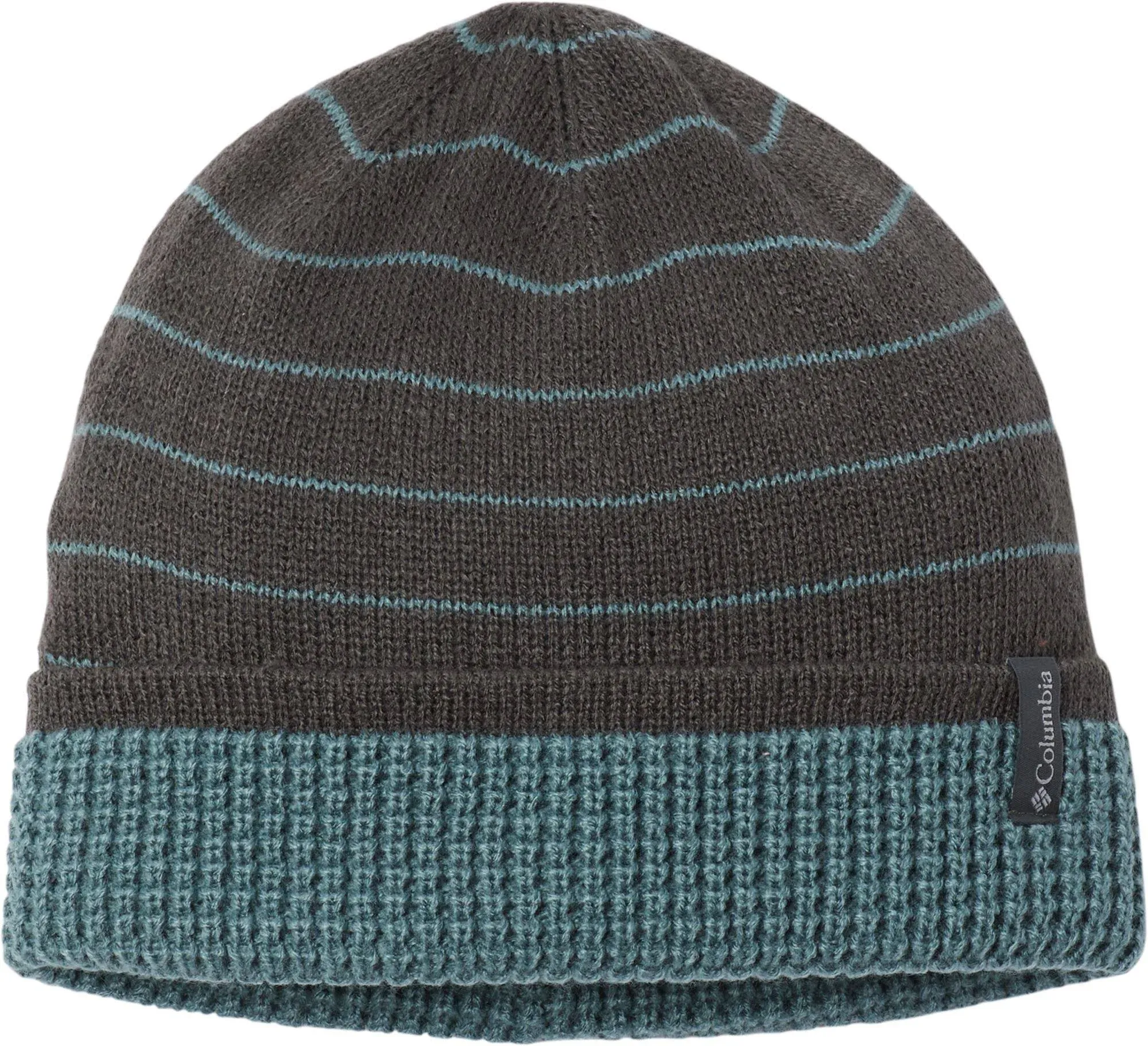 Columbia Men's City Trek Reversible Beanie, Shark Stripe/Metal