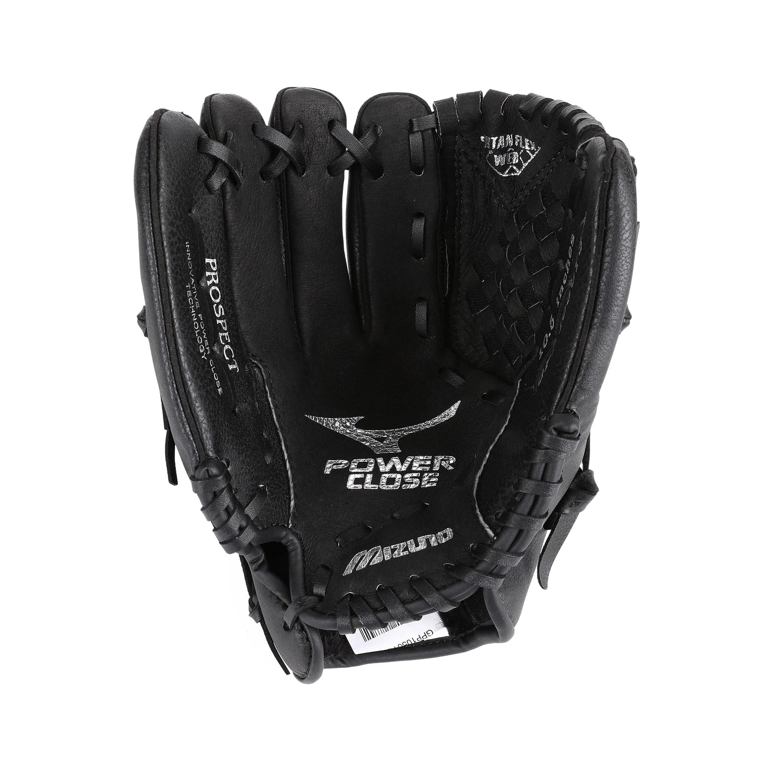 MIZUNO Prospect Series 10.5in PowerClose Baseball Glove RH Black