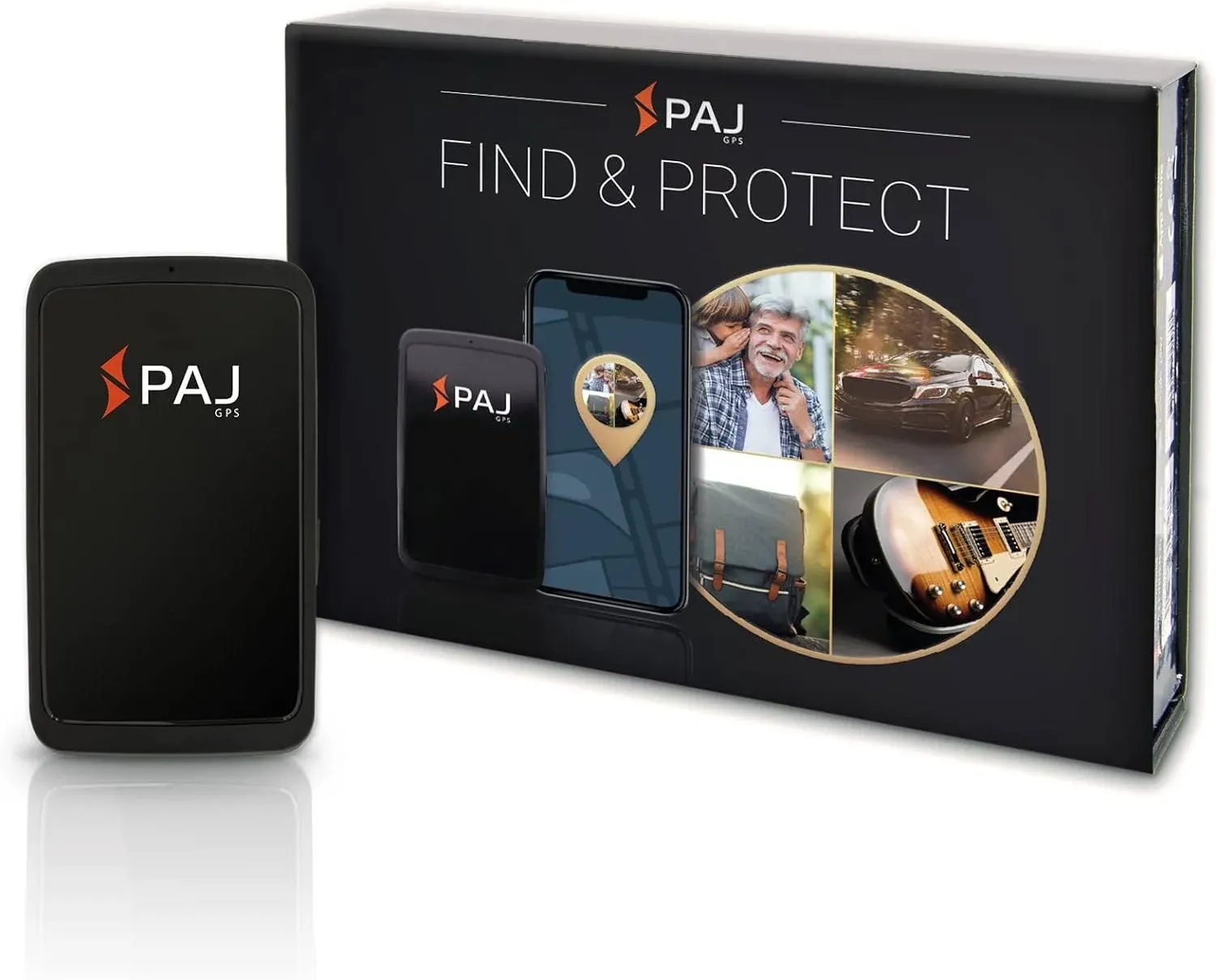 PAJ GPS Allround Finder 4G – GPS Tracker for Cars, Vehicles, People & Objects – up to 40 Days Battery Life, Real Time Tracking, Anti-Theft-Protection Tracking Device, Vehicle GPS Tracker