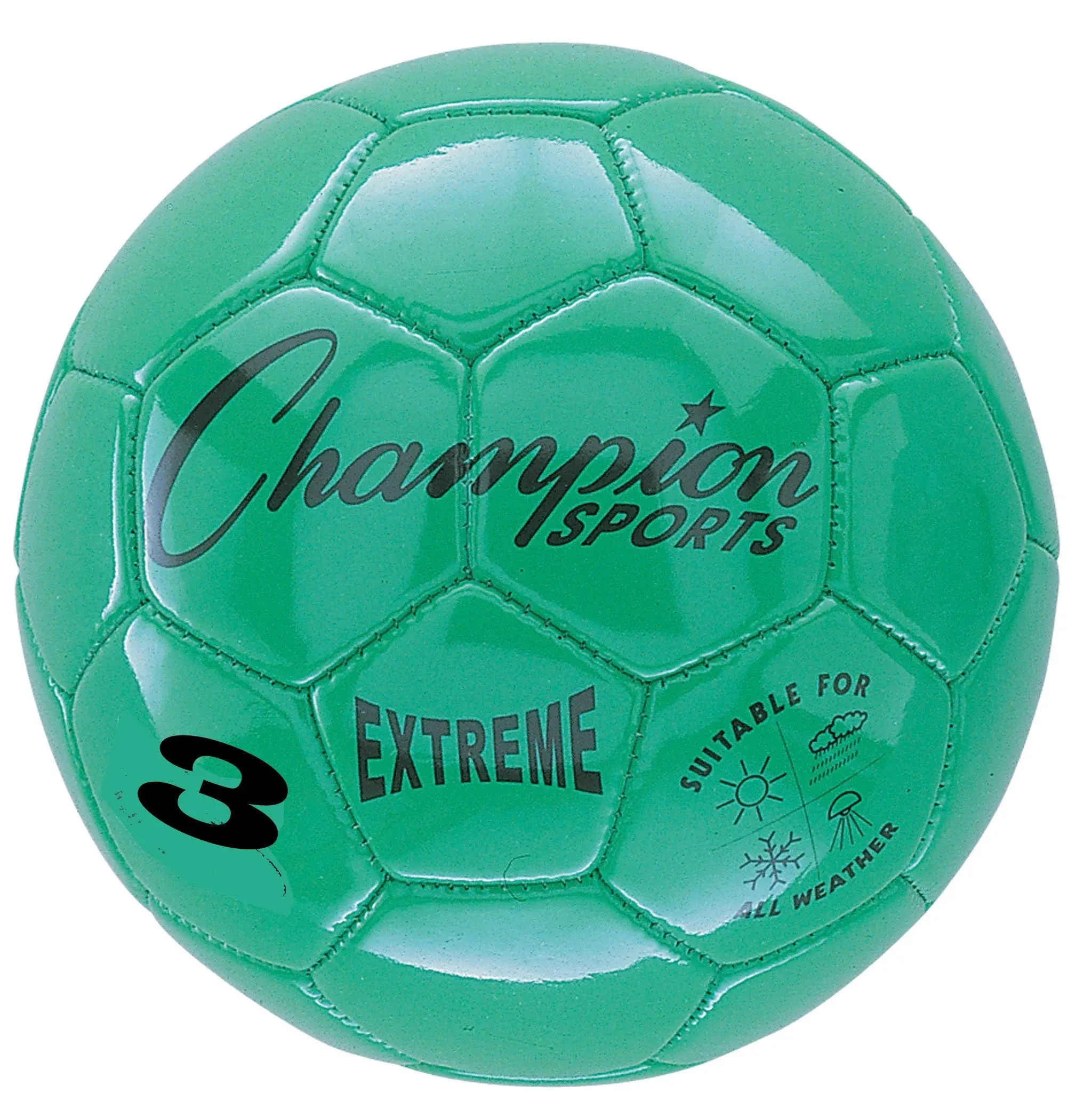 Champion Sports Extreme Soccer Ball Size 3 Green