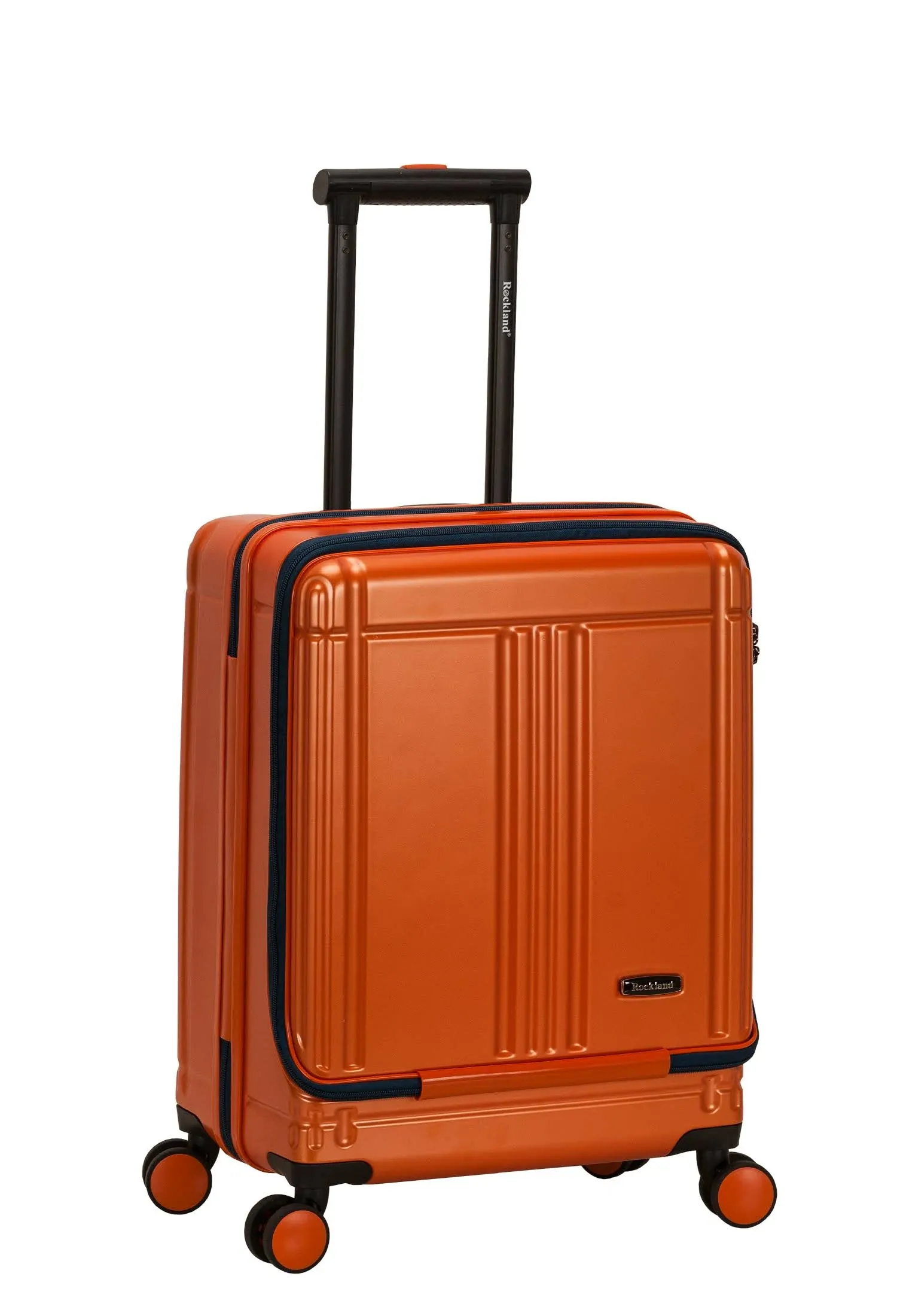 Rockland Tokyo 18" Polycarbonate Spinner Laptop Carry On, Orange