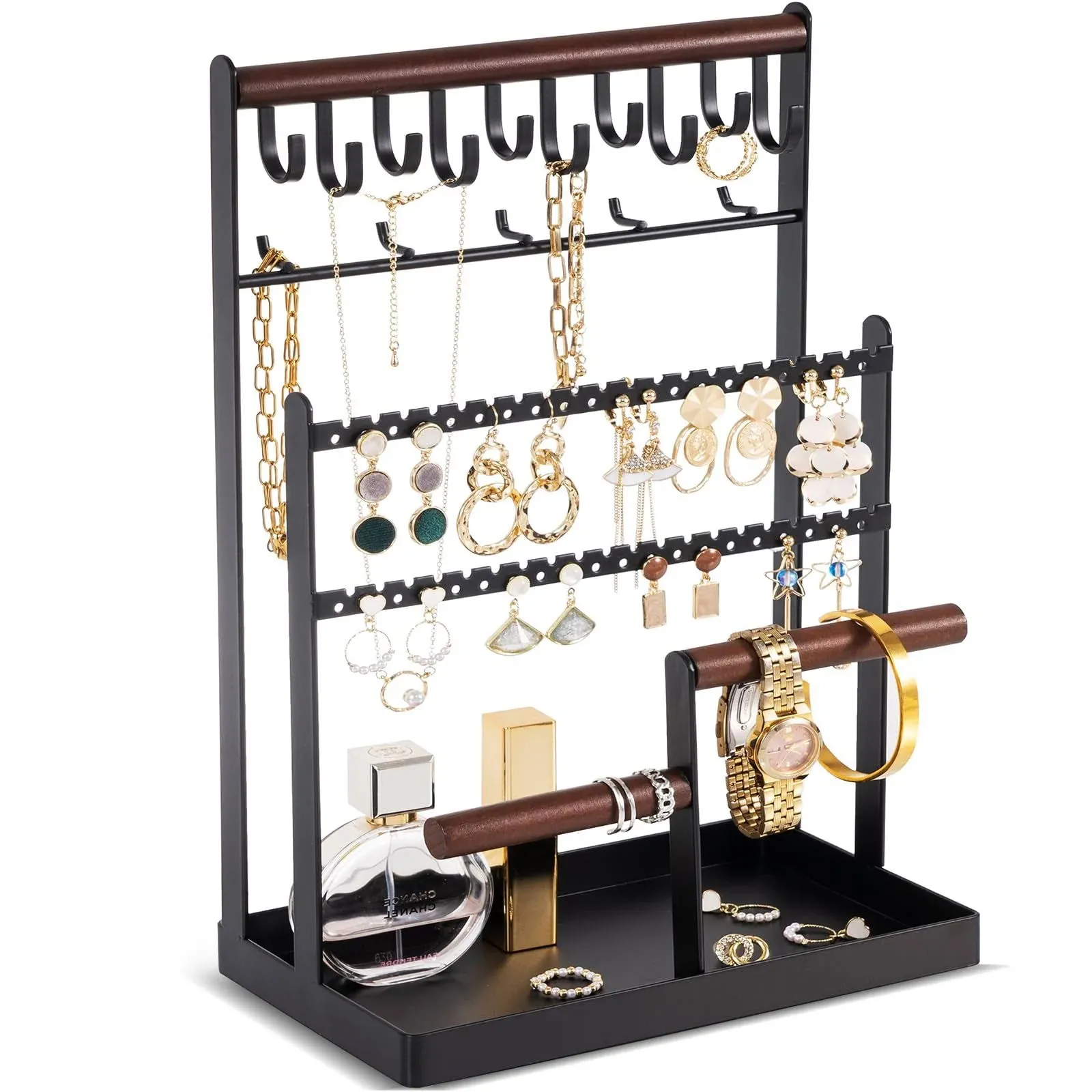 ProCase Jewelry Organizer Stand Necklace Organizer Earring Holder, 6 Tier Jewelry ...