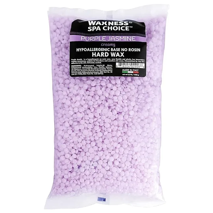 Waxness Spa Choice Purple Jasmine Demi Creamy No Rosin Hard Wax Beads 2.2 lb / 1 kg