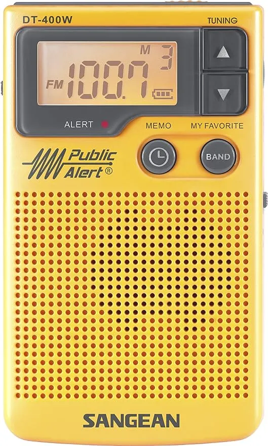 Sangean DT-400W Weather & Alert Radio