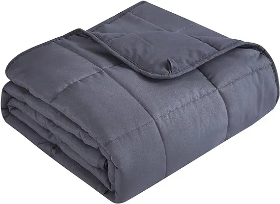 Topcee Weighted Blanket (20lbs 60"x80" Queen Size) for Adult All-Season Summer Fall Winter Cooling Breathable Heavy Microfiber Material with Glass Beads Big Blanket Soft Thick Comfort