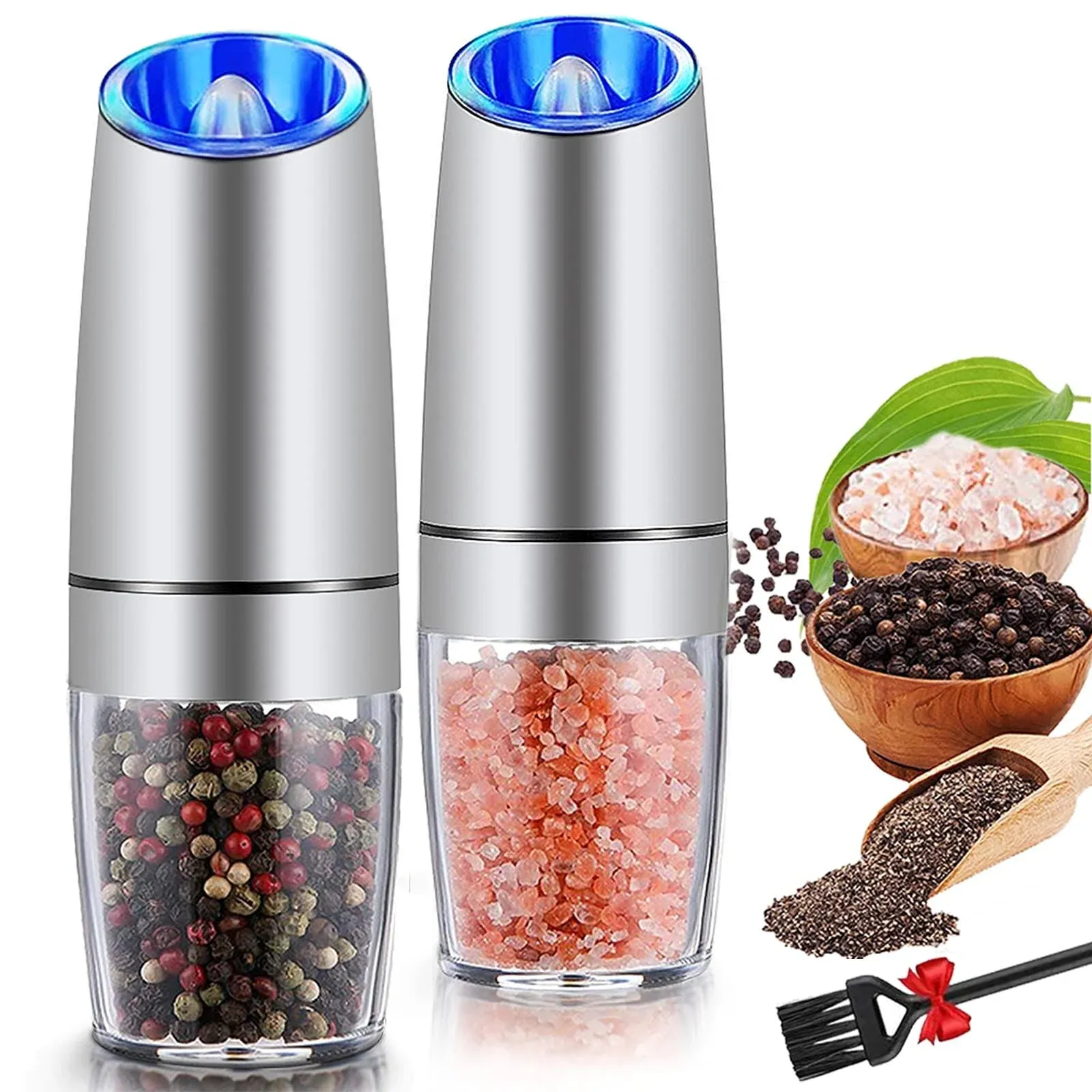 Gravity Electric Salt and Pepper Grinder Set