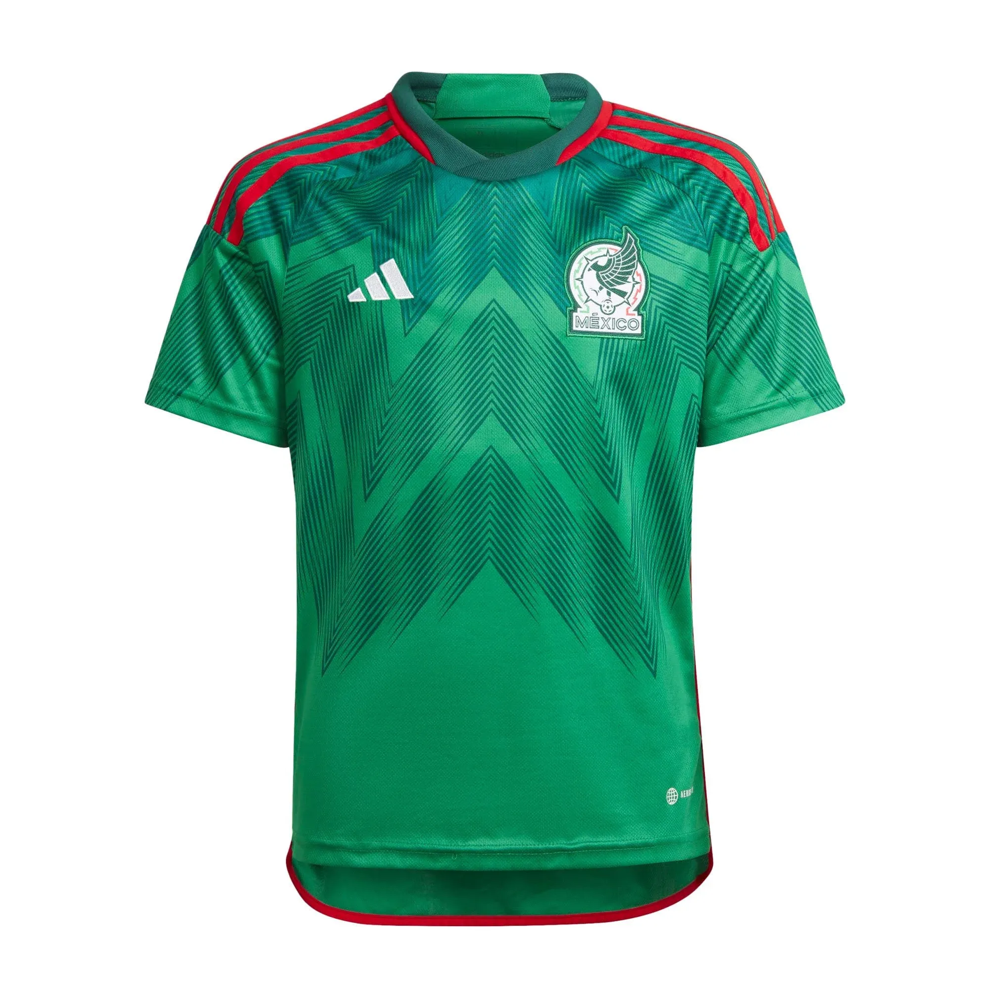 Adidas Mexico Home Jersey 22 Youth Green / YS