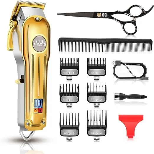 Ciicii Maquina Para Cortar Cabello CIICII 12 en 1 Rasuradora Electrica De Cortadora De Cabello Trimmer Para Hombre, Recargable Usb Profesional Para Hombre，Afeitadora Eléctrica con 6 Peine Límite