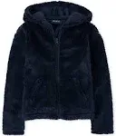 The Children&#039;s Place girls Sherpa Zip Up Hoodie