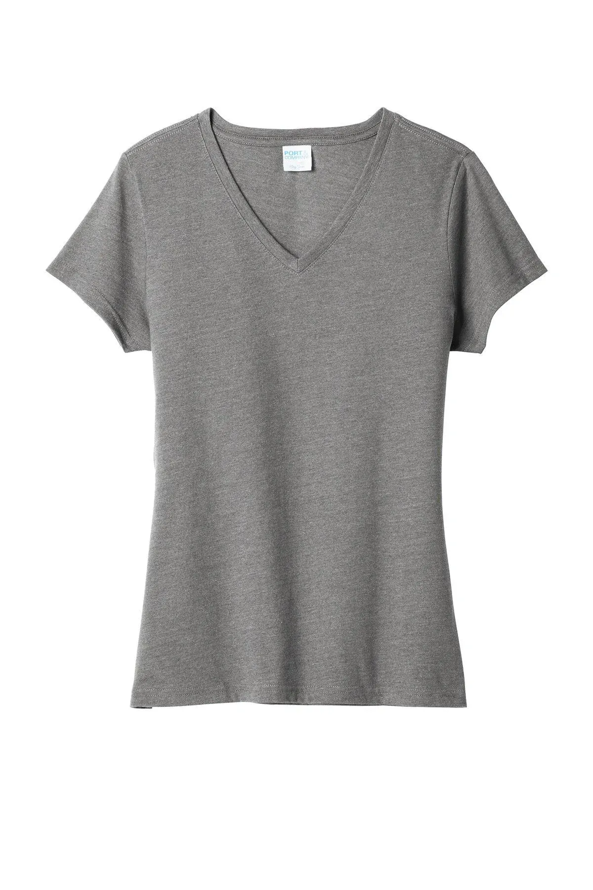 Port & Company LPC455V Ladies Fan Favorite Blend V-Neck Tee - Graphite Heather - XXL