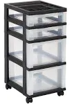 IRIS USA 4 Drawer Rolling Storage Cart