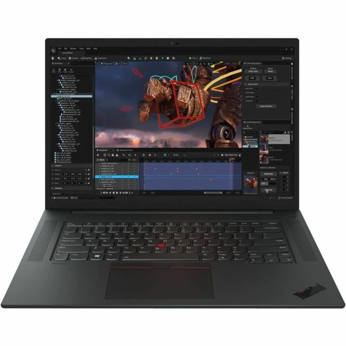 Lenovo 21FV001PUS ThinkPad P1 Gen 6 16" Mobile Workstation, Intel Core i7, 32GB ...