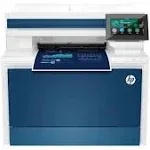 HP - LaserJet Pro 4301fdw Wireless Color All-in-One Laser Printer - White/Blue