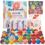 48 Pcs Bath Bombs, Natural & Organic for Bath Bomb Gift Set Women, Stress Relief Gift Set - PickMora