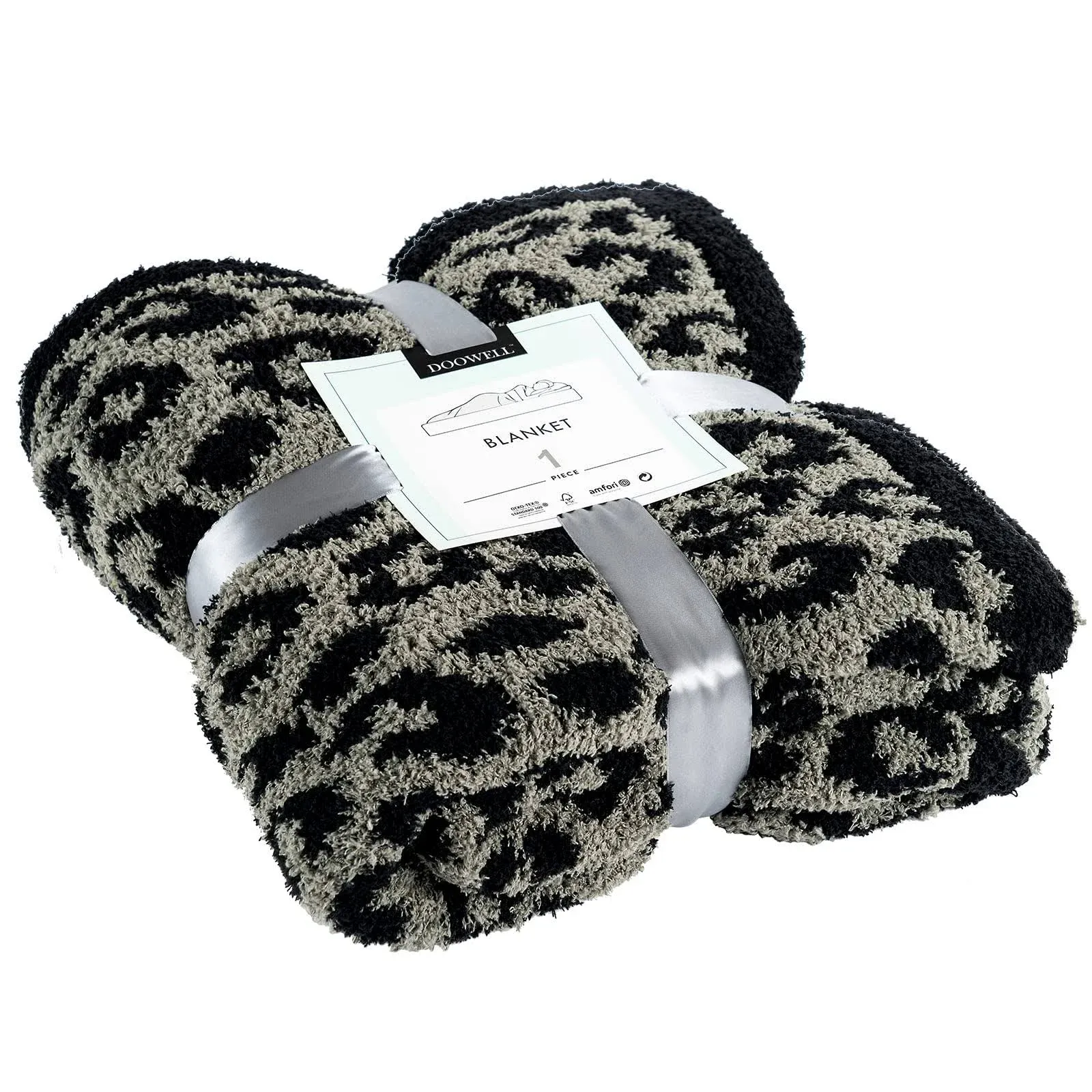 DOOWELL Throw Blanket, Leopard Print Ultra Soft Fleece Blanket, Suitable for ...