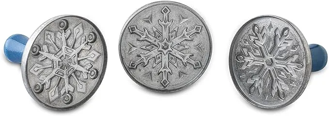 Nordic Ware Cookie Stamps | Snowflake, Grey