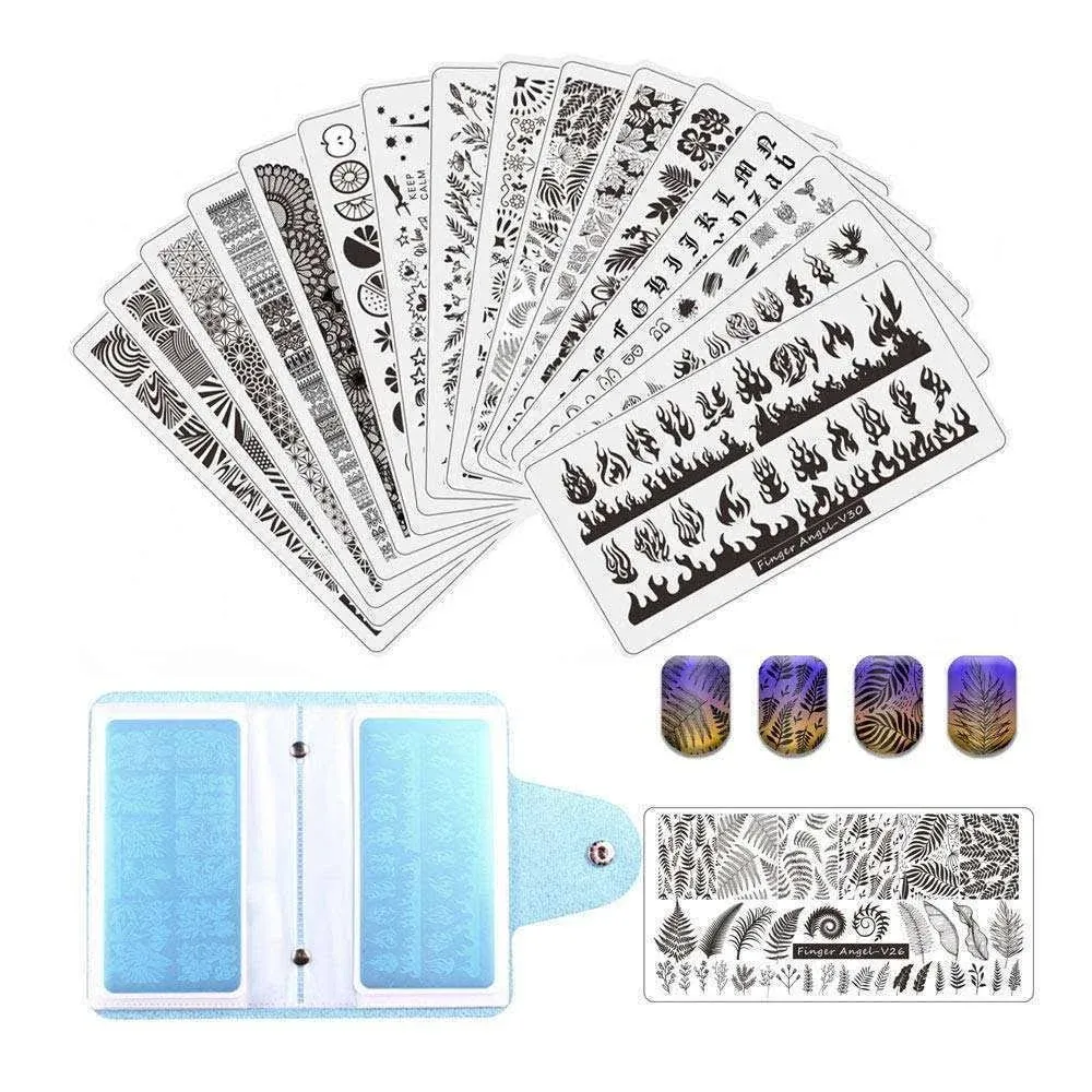 FingerAngel Nail Stamp Plate Set