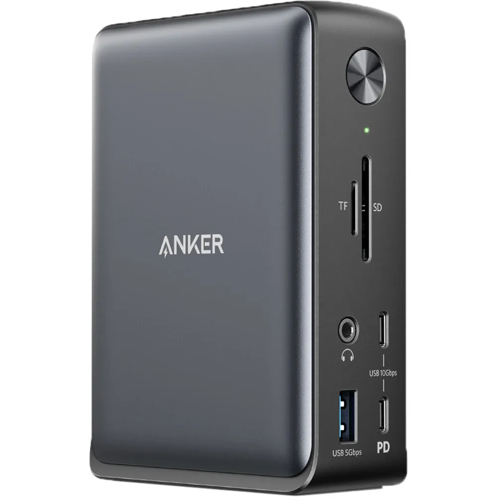 Anker 13-in-1 USB-C Docking Station USB-C to 4K HDMI, Ethernet, Audio, USB-A Gen 1, USB-C Gen 2, SD 3.0 ,85W & 18W Charging for Laptop/Phone