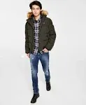 Tommy Hilfiger Men's Arctic Cloth Quilted Snorkel Bomber Jacket