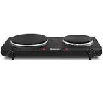 Elite Cuisine Electric Double Cast Burner Hot Plate