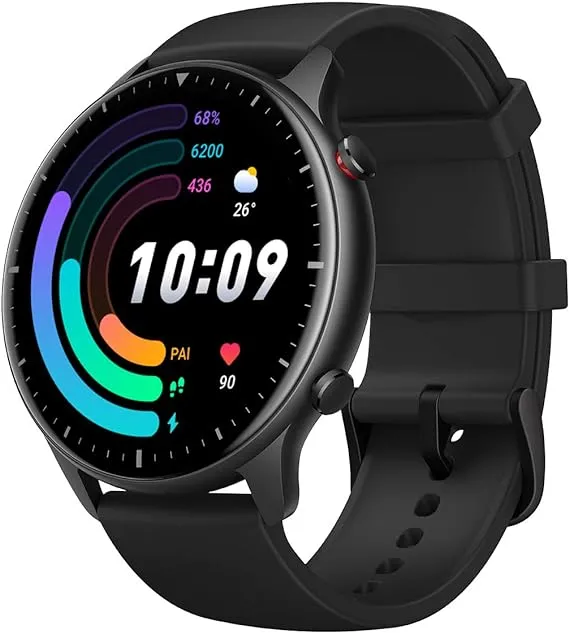 Amazfit GTR 2e Smart Watch, 24 Day Battery Life, Alexa Built-in, Fitness Tracker with GPS & 90 Sports Modes, Blood Oxygen Heart Rate Tracker, 5 ATM Water Resistant, for Men Women Android iPhone,Black