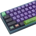 JOMKIZ PBT Keycaps,135 Keys Mecha Dye Sublimation Cherry Profile Keycaps with 7U ...