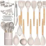 Umite Chef Kitchen Cooking Utensils Set, 33 pcs Non-Stick Silicone Cooking