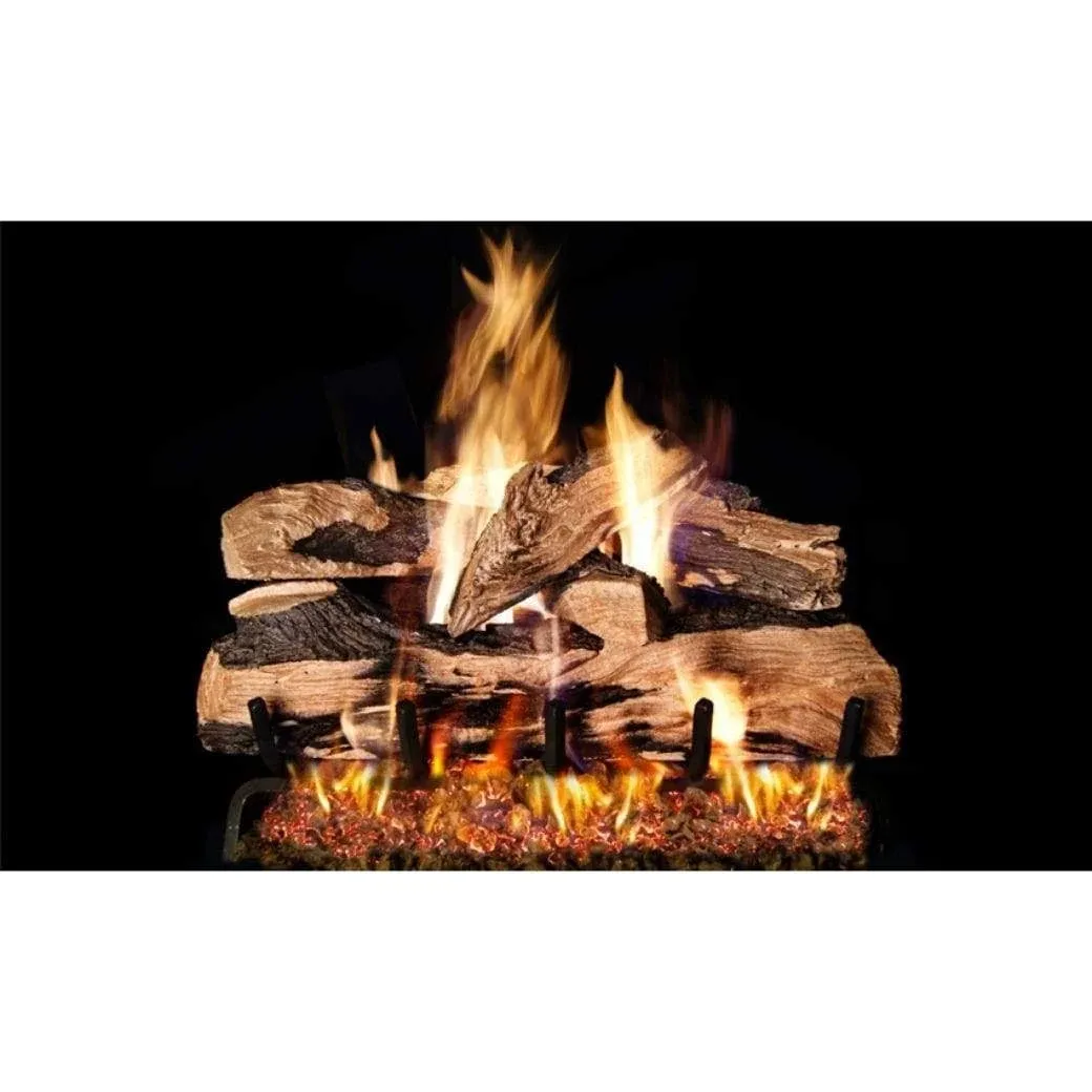 Real Fyre Split Oak Designer Plus Vented Gas Logs