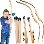 Wooden Bow & Arrow Set