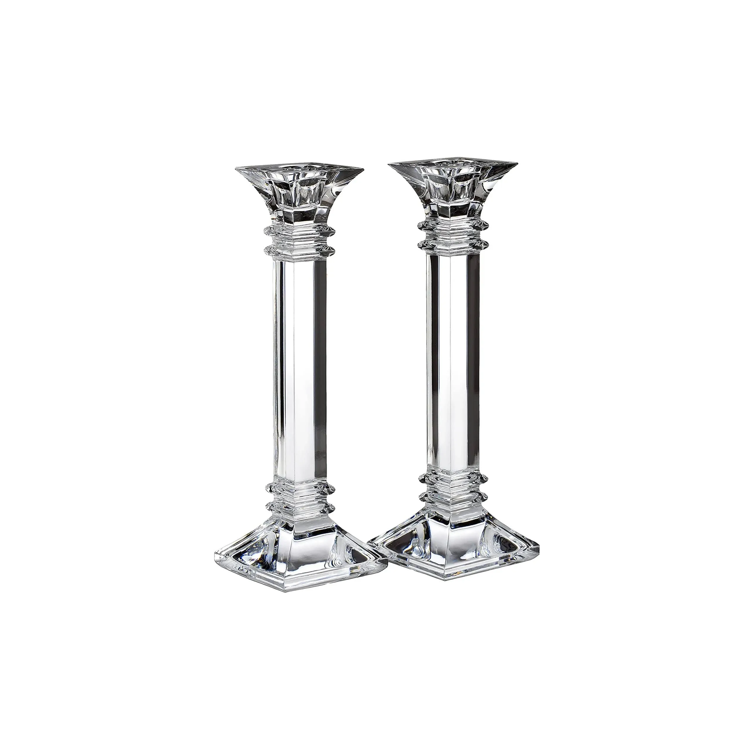 Marquis Treviso 10" Candlestick, Set of 2 - Clear