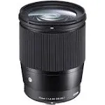 Sigma 16mm f/1.4 DC DN Contemporary Lens for Sony E APS-C Format