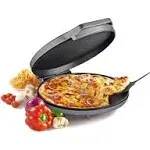 Betty Crocker Pizza Maker Plus, 12" Indoor Electric Grill,Silver