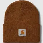 Carhartt Work In Progress Beanie mit Label-Patch - Camel