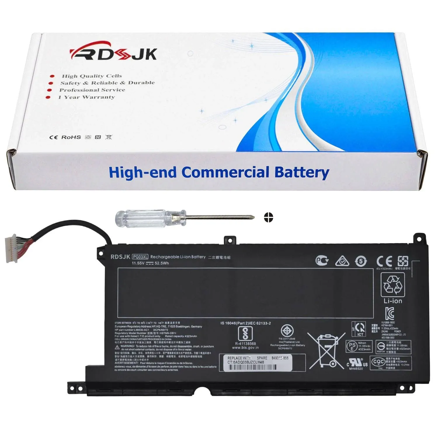 Original Pg03xl Battery For Hp Pavilion Gaming 15-dk 15-ec 15-dk0020tx 15-dk0021tx 15-ec0000 15-ec1011ns Omen 5x Fpc52 Battery - Buy Pg03xl Battery,Laptop Battery Pg03xl,Laptop Battery Product on Alibaba.com