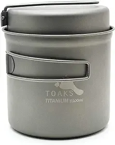 Titanium 1100ml Pot with Pan