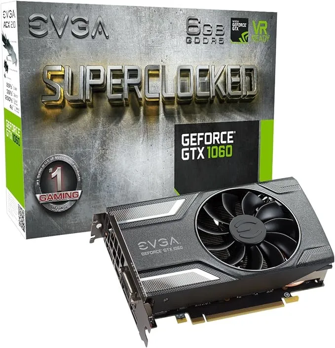 used Open Box Evga GeForce GTX 1060 Gaming 6GB