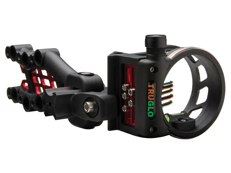 TruGlo Carbon Hybrid 5-Pin Bow Sight, Black ,.019 Pins with Light - TG7415B