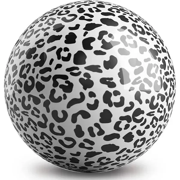 On The Ball Bowling KR Strikeforce Modern White Leopard UNDRILLED Bowling Ball Made of Polyester