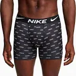 Nike Men's Dri-Fit Essential Micro Boxer Briefs – 3 Pack, XXL, Nike Logo Print/Cool Grey