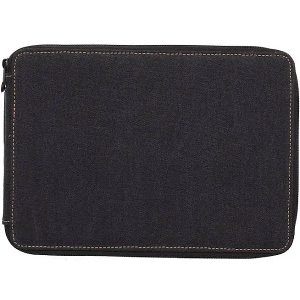 120-slot Black Canvas Pencil Case