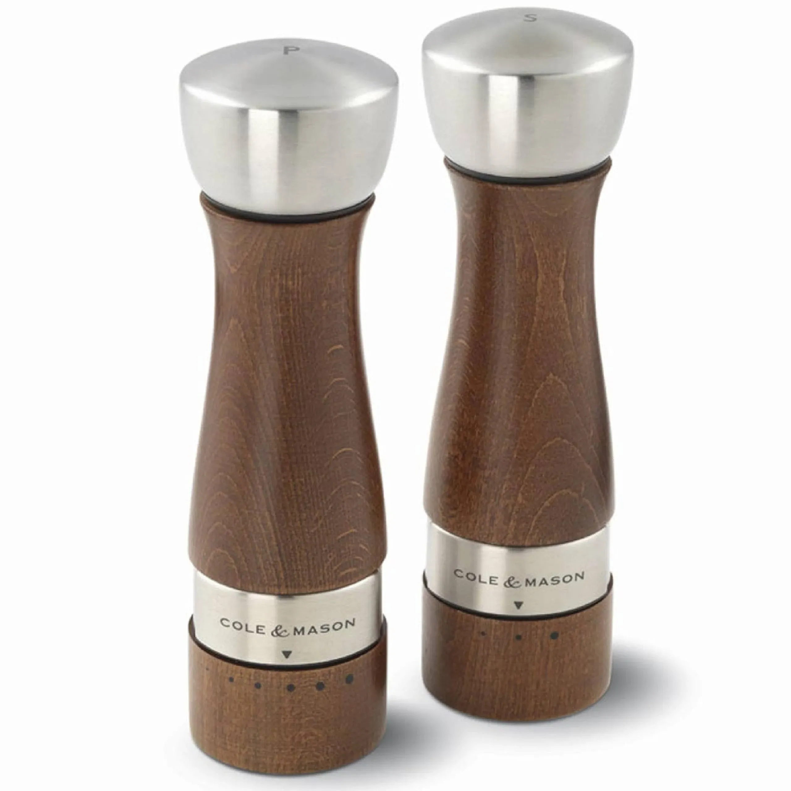 Cole & Mason Oldbury Wood Salt and Pepper Grinder Set